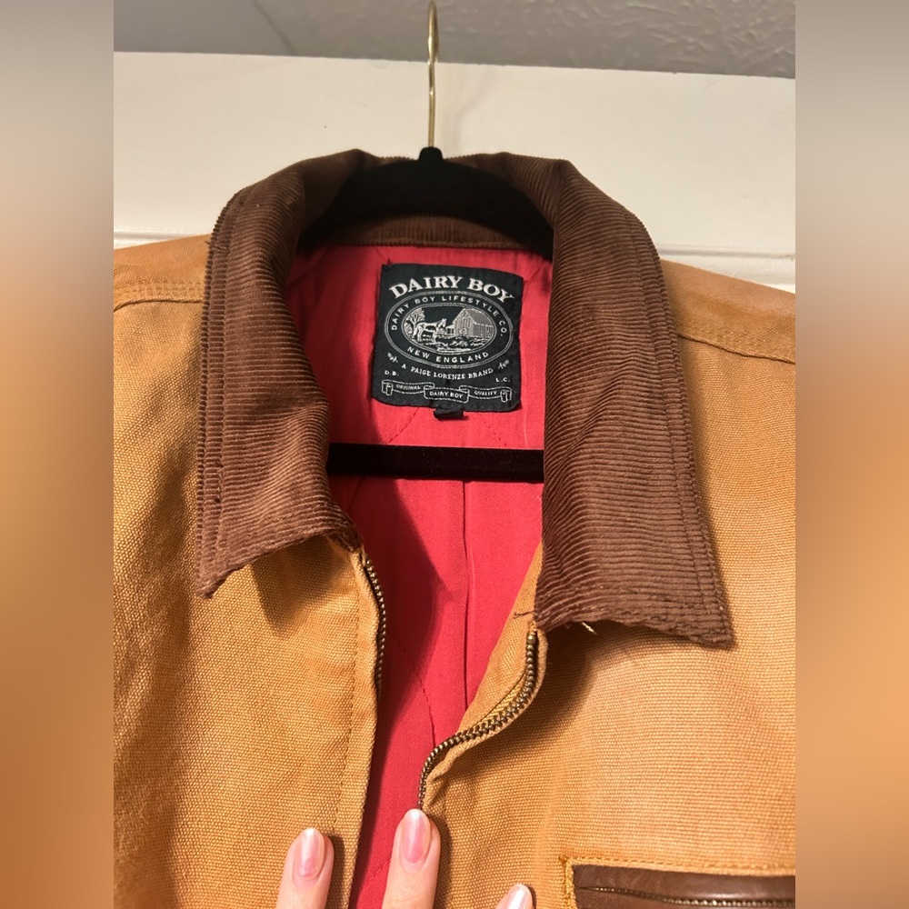 NWT Dairy Boy Tan Women's Barn Jacket - Picture 6 of 11